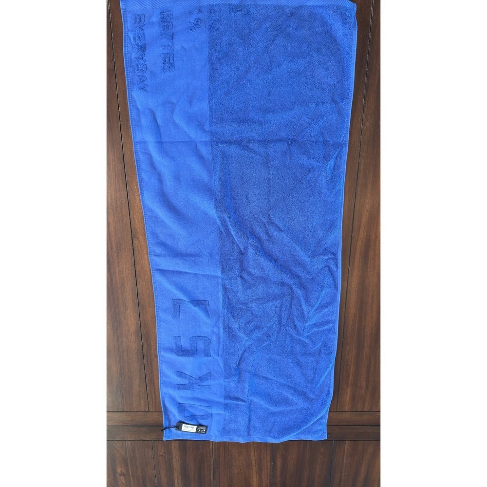 LSKD Power Cobalt Blue Cotton Rep Towel 50x115cm New With Tags